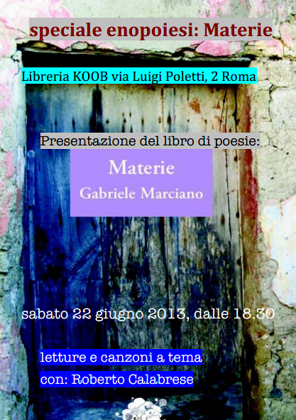 Materie, di Gabriele Marciano